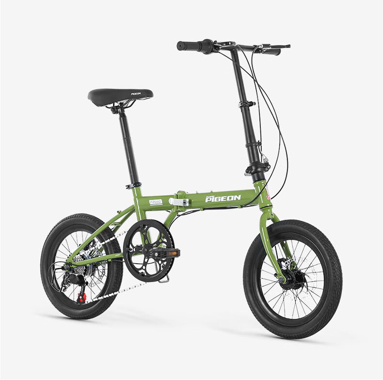 Flying Pigeon Folding Bicycle 20 Inch Unisex Adult Student Youth Casual Commuter City Bike Green 17