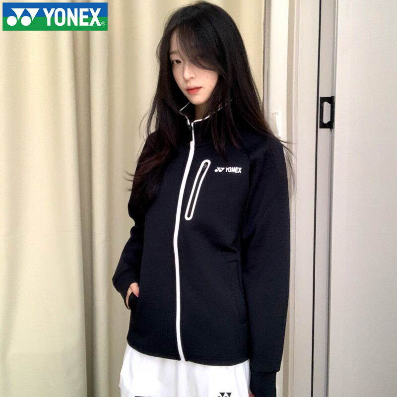 YONEX Autumn Winter Badminton Long Sleeve Hoodie Jacket Sportswear Men’s 150094BCR White L 17