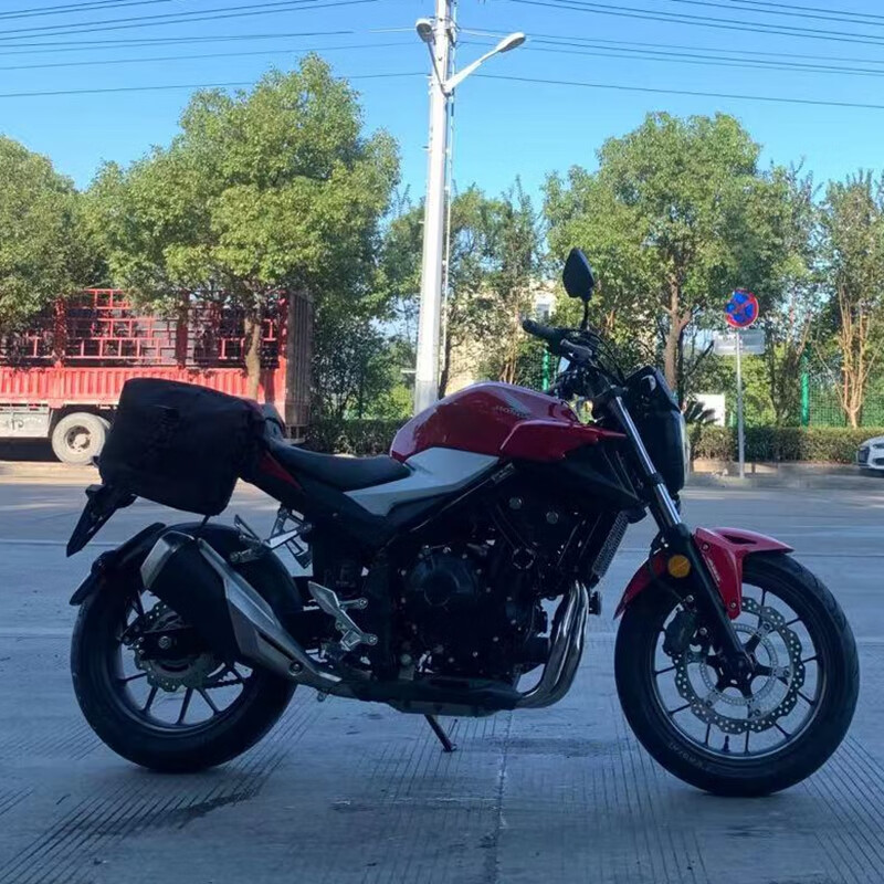 适用本田cb400f摩托车改装cb650r原装大灯总成改装车灯cb500f圆灯