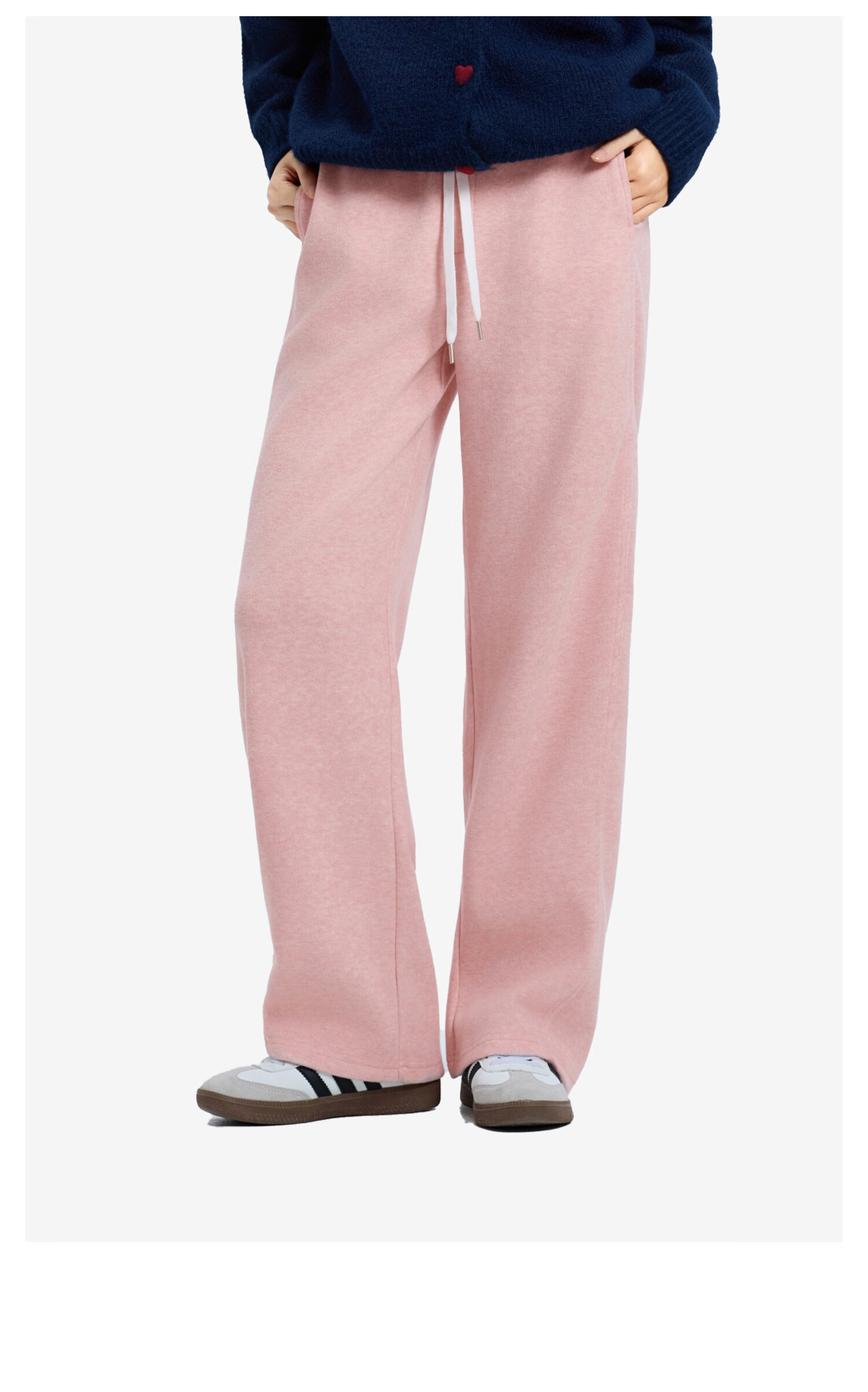 Meters Bonwe Women's Casual Pants 2025 Autumn New Soft Comfortable Skin-friendly Draped Wide-leg Trousers 9