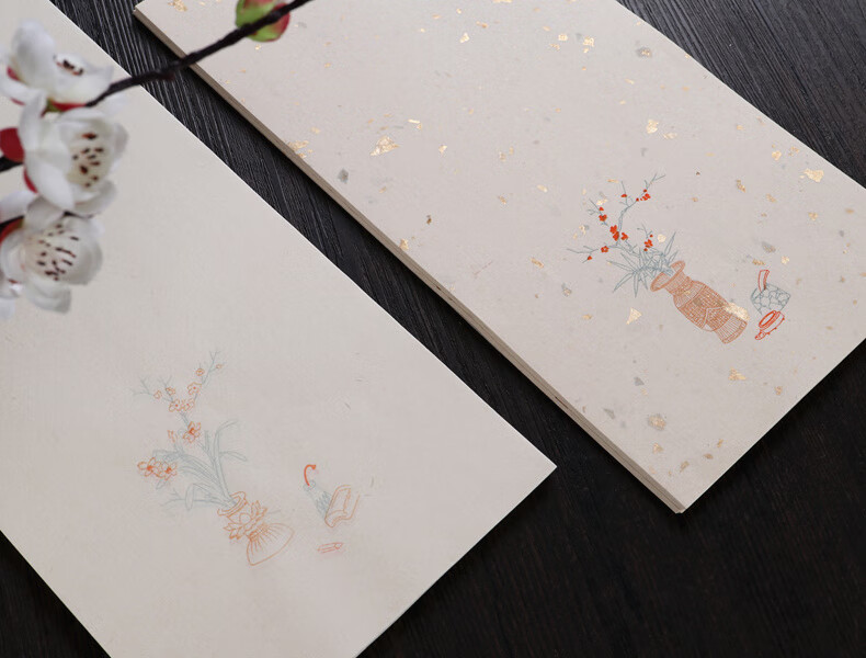 古风小楷宣纸信笺纸浣花笺鹿胶萝轩变古信笺谱半生熟书法作品纸款式二