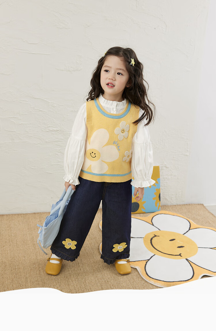 LUSON Xiao O Bao Okids Children's Spring and Autumn Fashionable Girls' Outfit 2025 New Girls' Set 7
