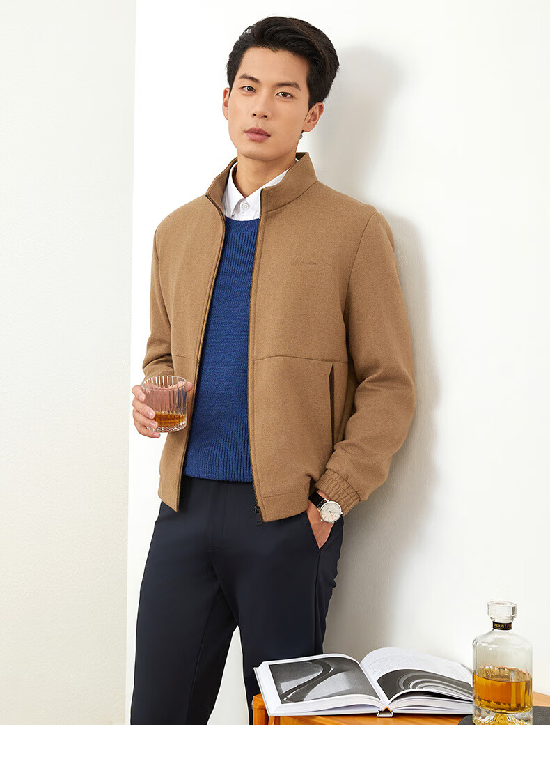 Goldlion GY Jacket Autumn Winter Men's Warm Casual Windproof Cold-Resistant Coat JWL0279-MK111 Black 3XL 10