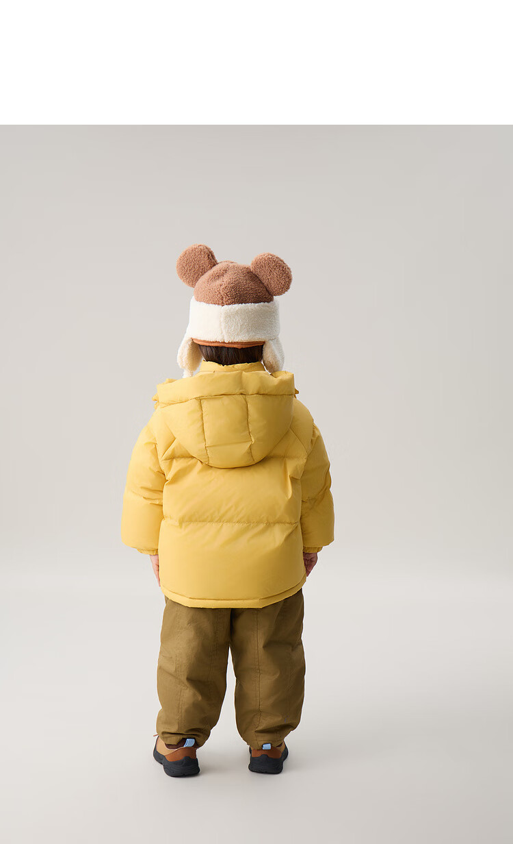 Papapapa Winter Kids Down Jacket Unisex Three-Proof Warmth Locking Pink 120 10