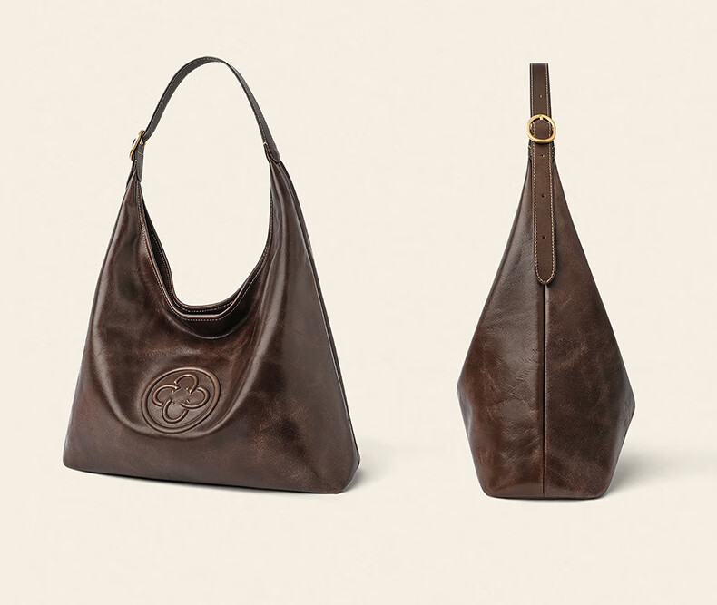 CASSILE [Celebrity Style] Cassile Tote Bag for Women, Vegetable-Tanned Leather, Large Capacity Hobo Bag, 520 Gift 30
