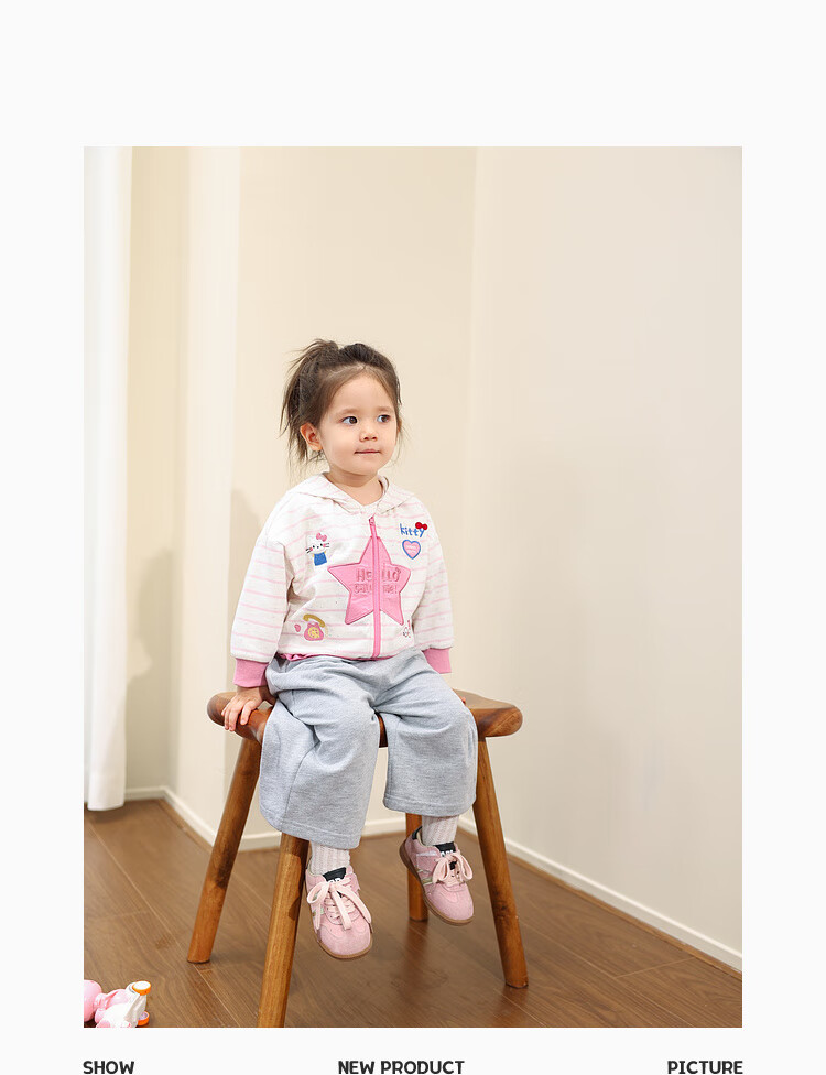 LUSON Little O Dad Baby Girl Autumn Outfit 2025 Spring and Autumn Long Sleeve Sweatshirt Jacket and Pants Baby Clothes 11