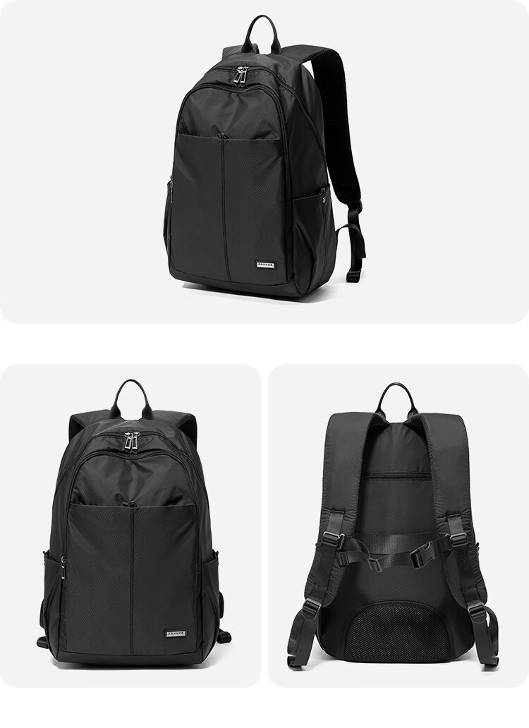 FOUVOR Fashion Women's Outdoor Casual Oxford Cloth Backpack Large Capacity Short Trip School Bag Gray 7