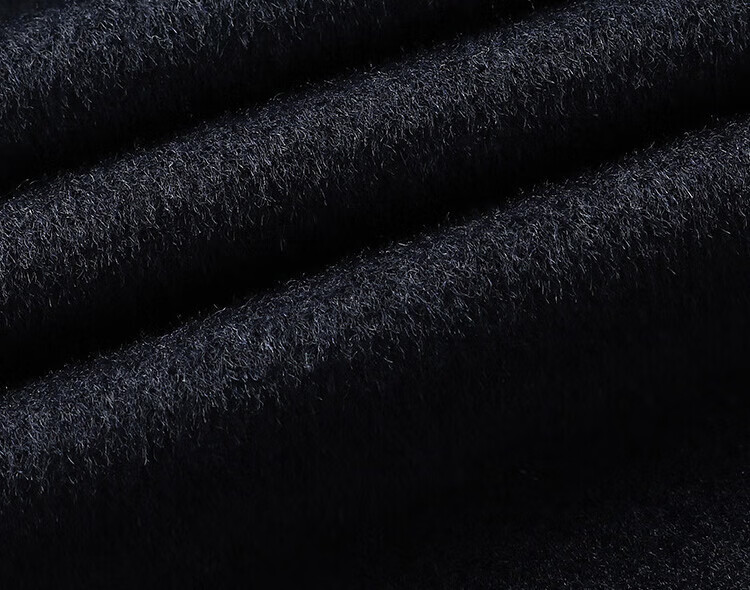 YOUNGOR Men's Winter Wool Cashmere & Goose Down Lined Business Coat with Lapel Collar 015110F 2