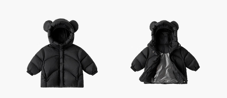 Dudu Home [DuPont Three-Proof] Baby Down Jacket Winter Children's Hooded Coat Boys Warm Clothing Trendy Green 110 6
