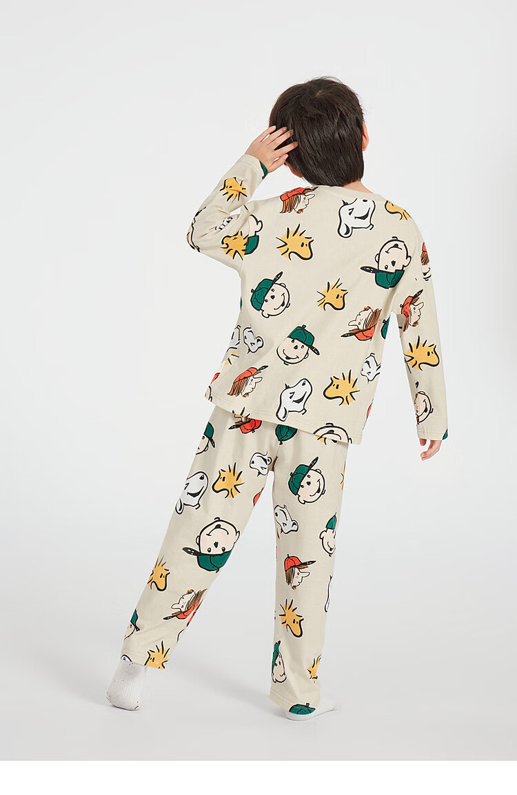 Duoduo Boys' Homewear Spring and Autumn Pure Cotton Skin-friendly Pajama Set 2026 New Children's Cartoon Printed Two-piece Set 10
