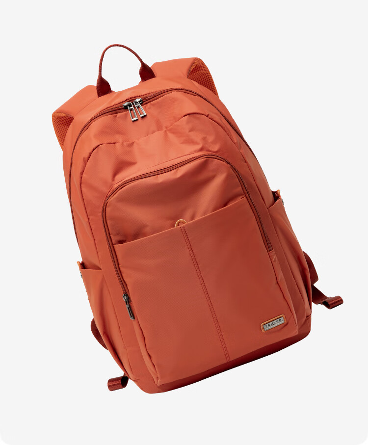 FOUVOR Firefox Casual Women's Large Capacity Oxford Cloth Backpack Short Trip Travel Bag Student Schoolbag Red 20