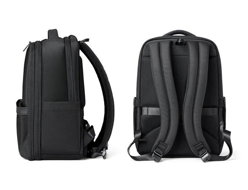 Hanke 30L Expandable Laptop Backpack 17-inch Classic Black Unisex Travel Commuter Business Large Capacity School Bag 39