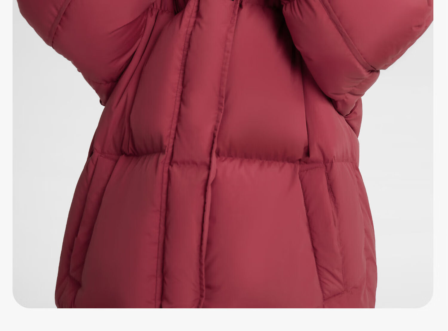 Zuo Xi Boys' Mid-Length Down Jacket Winter Warm Thickened Hooded Coat Red Size 130 New Year Outfit 49