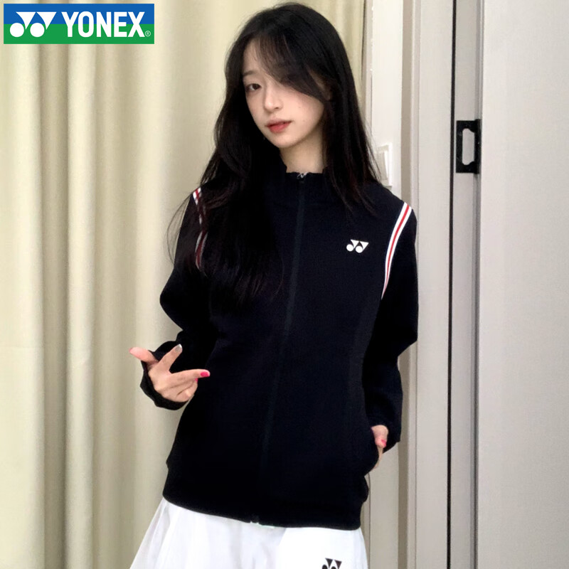 YONEX Autumn Winter Badminton Long Sleeve Hoodie Jacket Sportswear Men’s 150094BCR White L 20