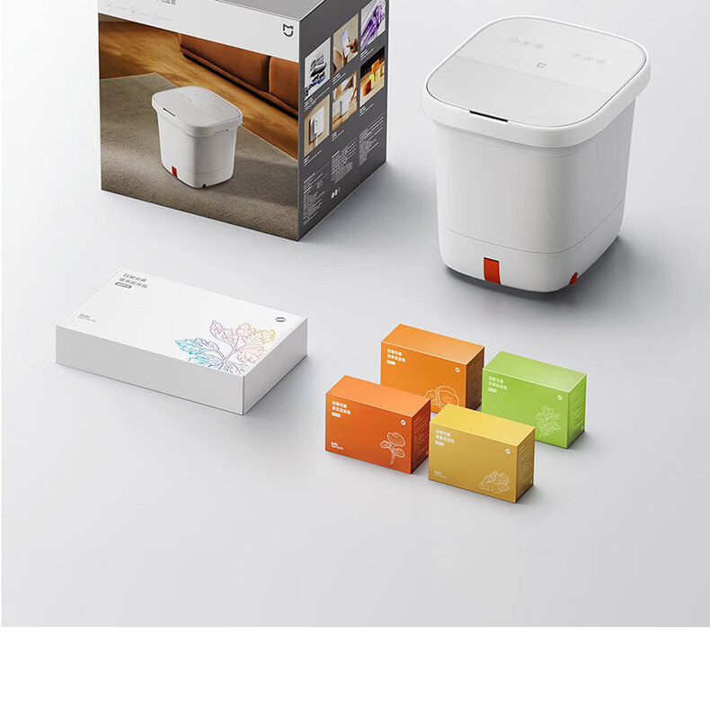 Mijia Xiaomi Automatic Constant Temperature Heating Airbag Massage Foot Bath Basin Intelligent Sterilization Foot Soak Tub for Calf Foot Bath Birthday Gift for Mom and Women 5