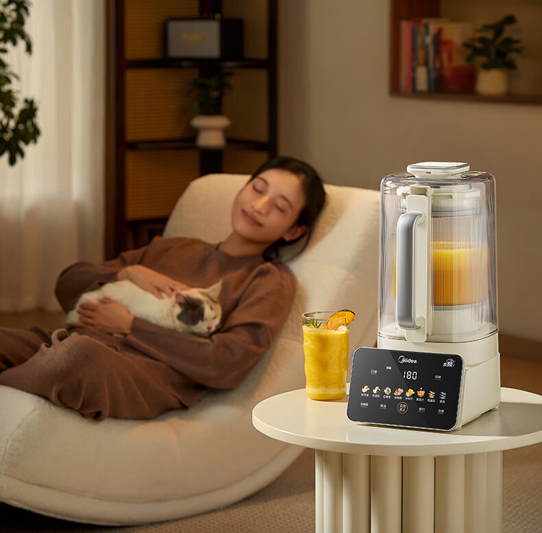 Midea Sleep-Friendly Variable Frequency Series Blender, 1.75L Fully Automatic Multifunctional Baby Food Processor And Soy Milk Maker, Multi-Peptide Nutritious Smooth No-Pulp Blade Disc Removable, Subsidies FC19 32