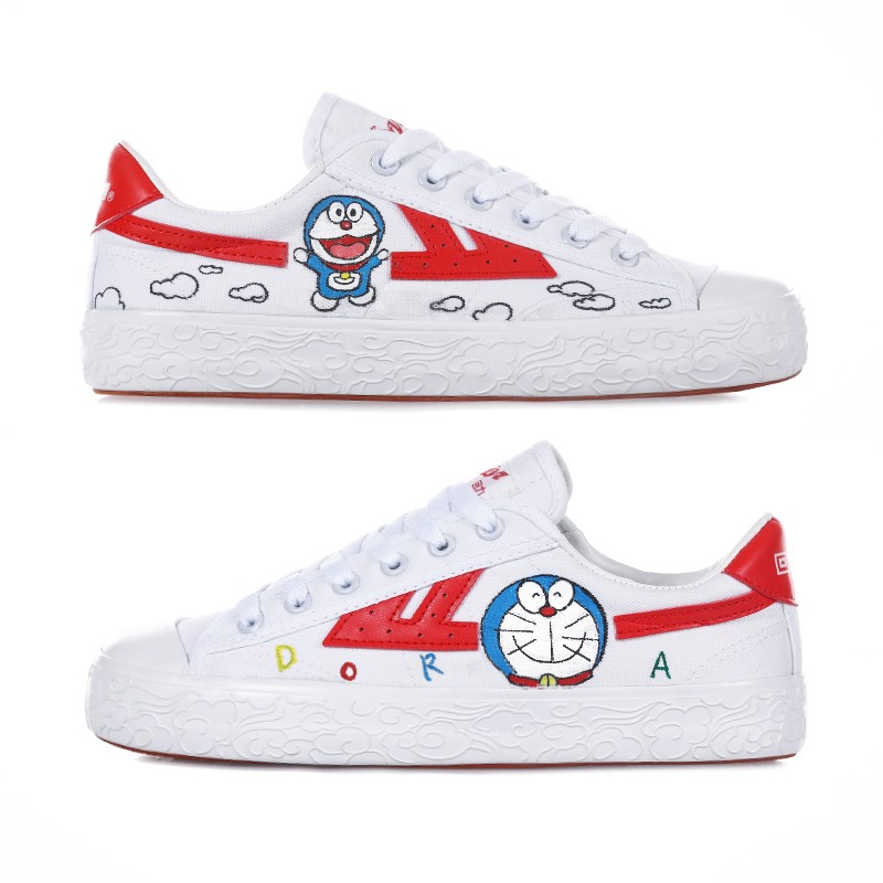 回力手绘卡通彩绘帆布鞋情侣diy手绘鞋涂鸦款学生情侣动物卡通款 樱桃