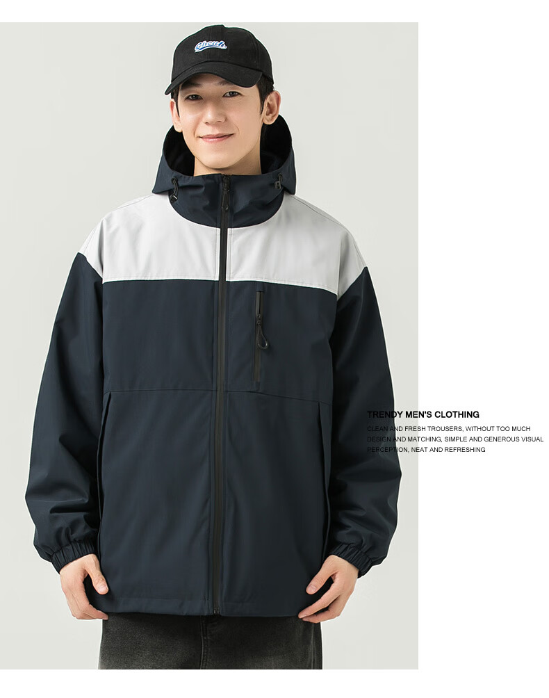 WOOD SOON 3-in-1 Cotton Padded Jacket Unisex Autumn Winter Thickened Fleece Windproof Warm Stand Collar Coat 2