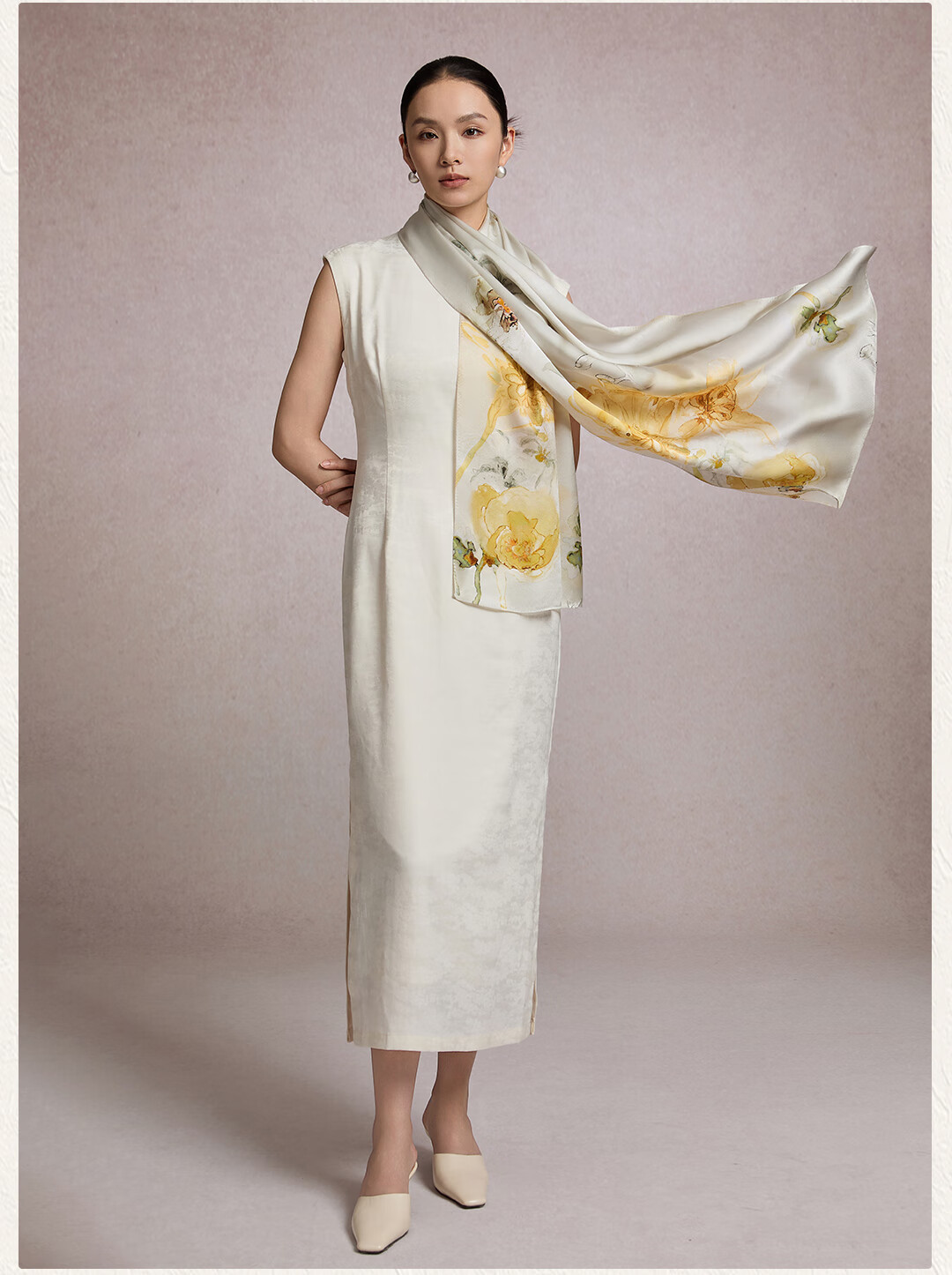 Shanghai Story [Upgraded 30% Encryption] Pure Silk Scarf Gift Box Mulberry Silk Shawl Birthday Gift for Mom Women 6