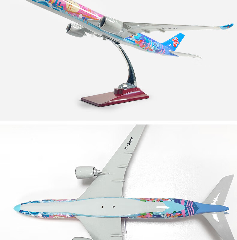 CHINA SOUTHERN Airplane Model Passenger Aircraft Static Display A350-47 Vitality Bay Area Children's Day Gift 6
