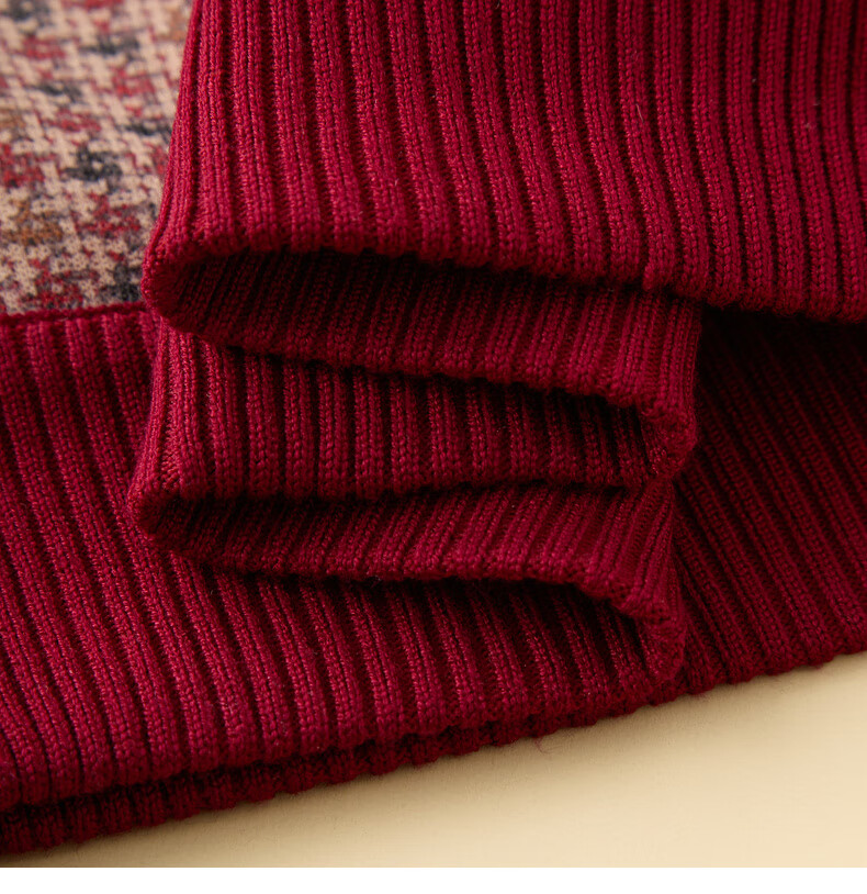 Fengxiao Grandma Style 2025 New Winter Coat Elderly Women's Fleece Warm Knitted Sweater Mom's Pullover 21