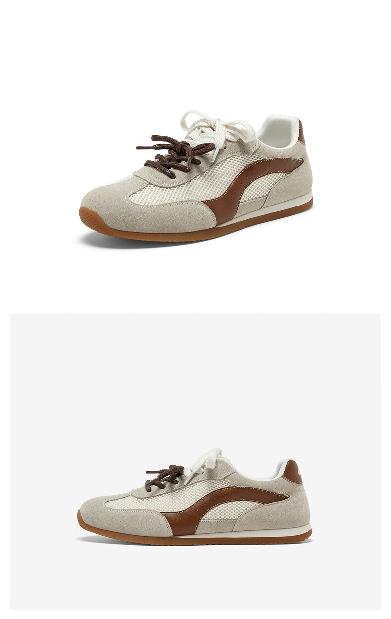 Bata Patented Antibacterial Cowhide And Sheepskin Soft Elastic Couple Casual Training Sports Prince Qichang Mall Matching Single Shoes 5