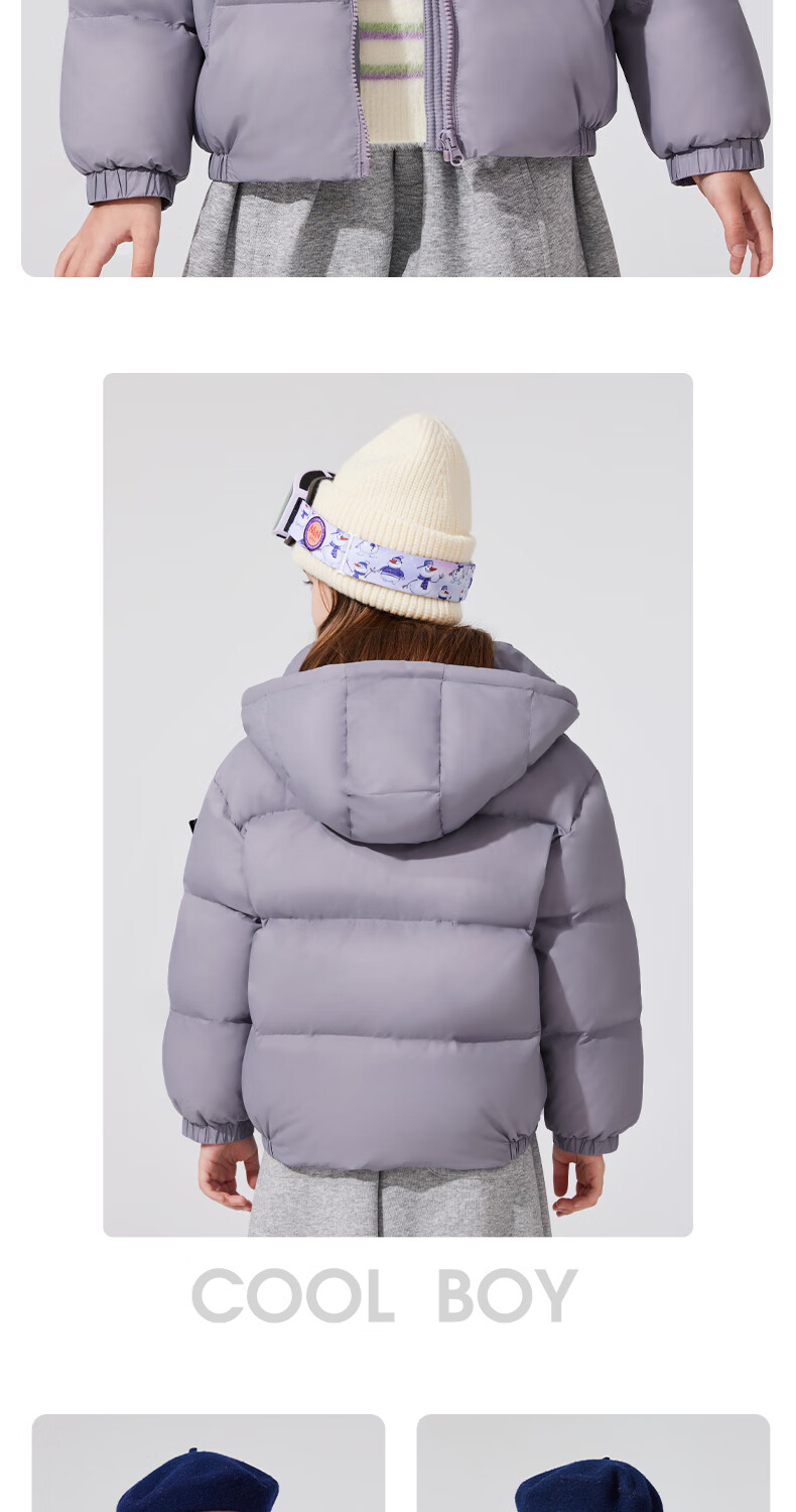 Disney Kids Three-Proof Hooded Down Jacket 2025 Winter New Thickened Warm Girls Boys Coat Trendy Top 3