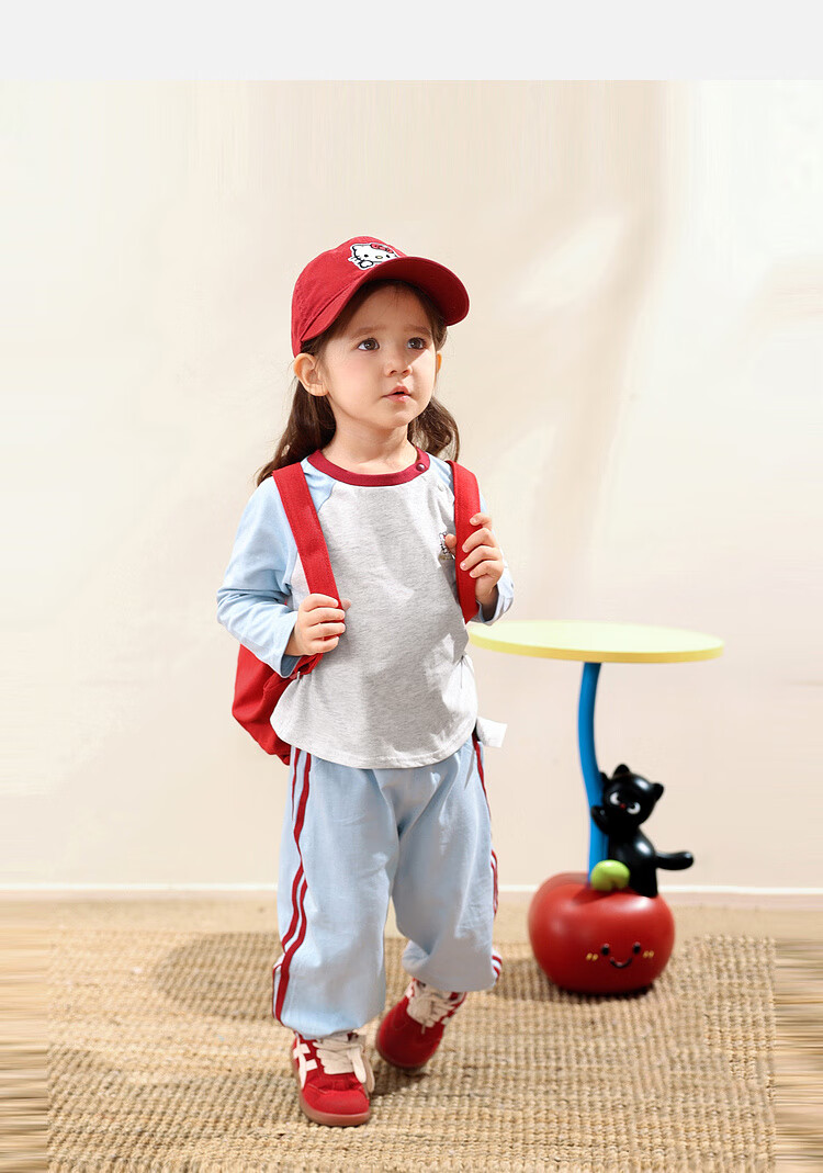 LUSON Little O Dad Baby Girl Toddler Set 2025 Autumn New Long Sleeve T-Shirt Sports Casual Fall Outfit 11