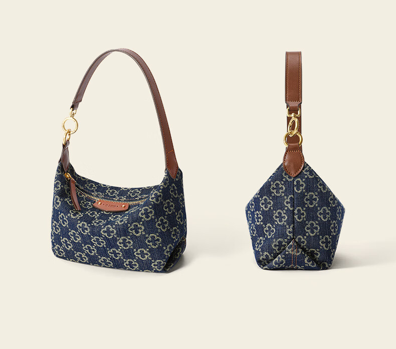 CASSILE Women's Shoulder Bag, Denim Commuter Large Capacity Light Luxury Underarm Bag, 520 Gift 17