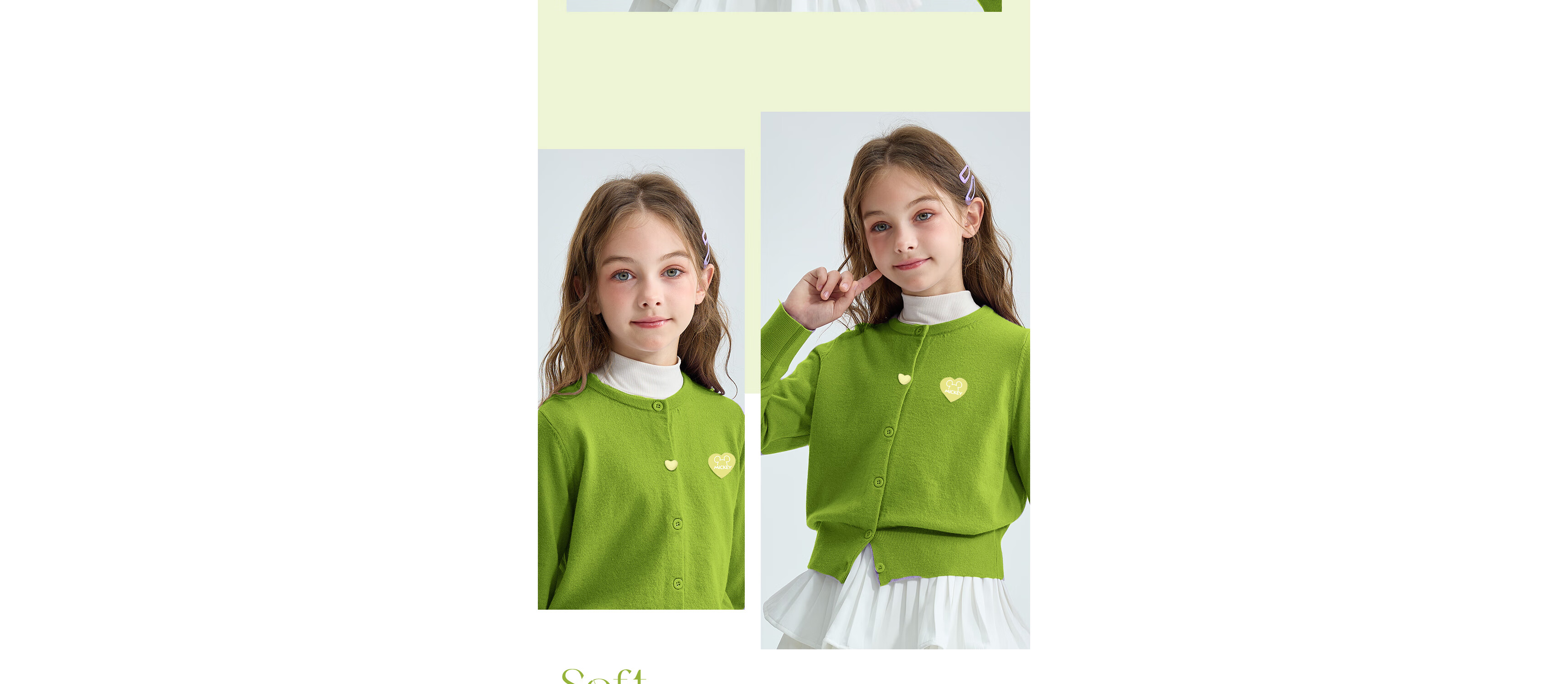 Disney Girls' Sweater Set 2026 Spring New Cute Princess Style Children's Knitwear 9