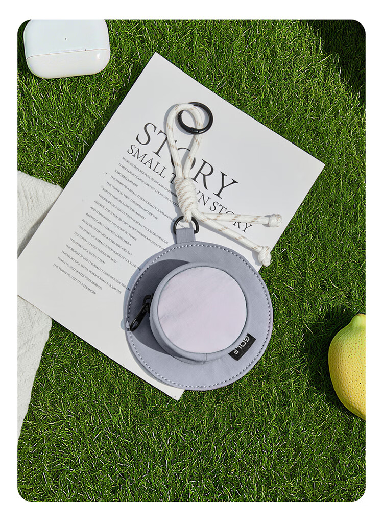 GOLF Portable Earphone Pouch, Handheld Coin Purse, Small Fisherman Hat Charm, Mini Key Case, USB Drive And Data Cable Storage Pouch 6