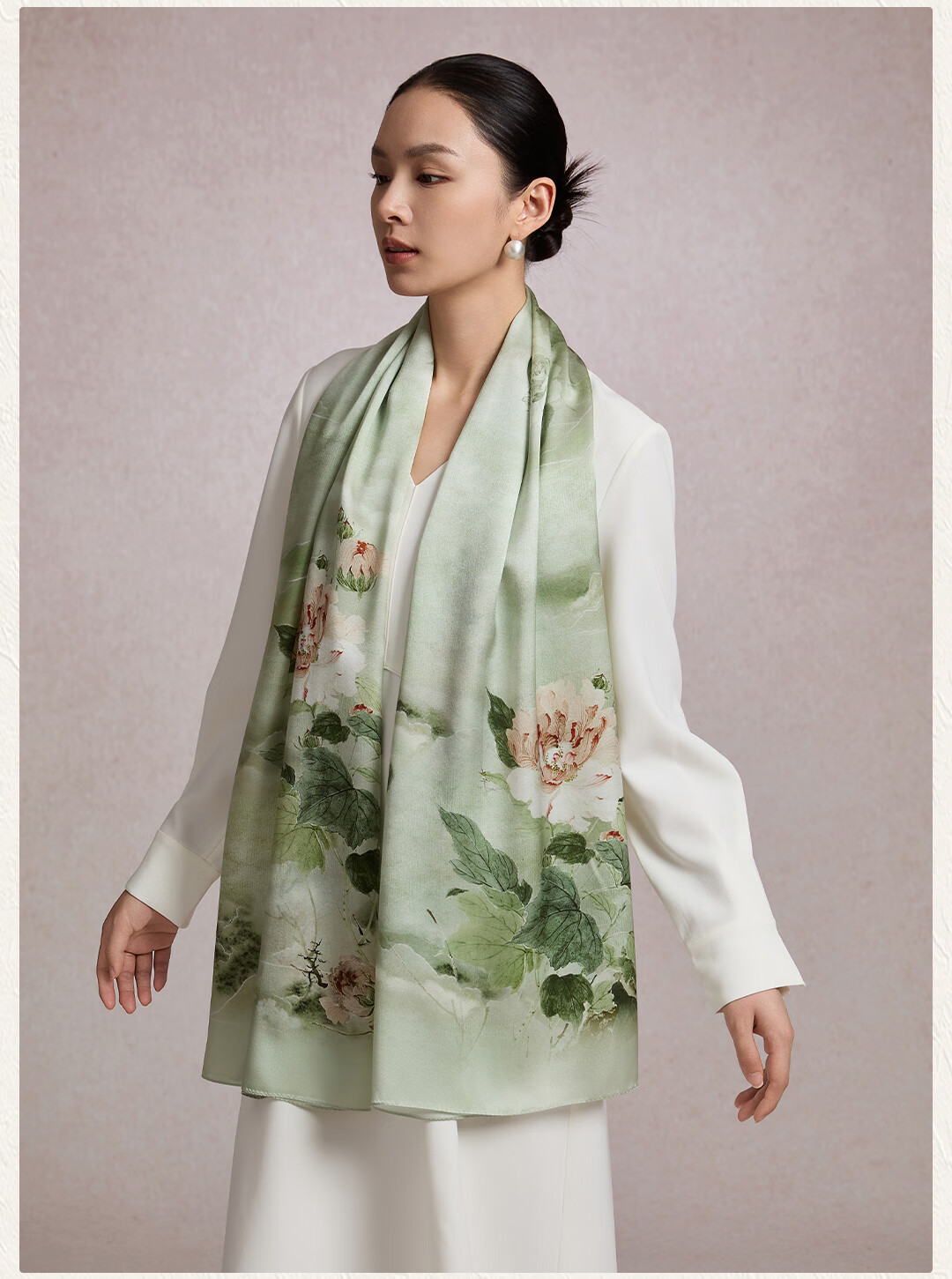 Shanghai Story [Upgraded 30% Encryption] Pure Silk Scarf Gift Box Mulberry Silk Shawl Birthday Gift for Mom Women 11