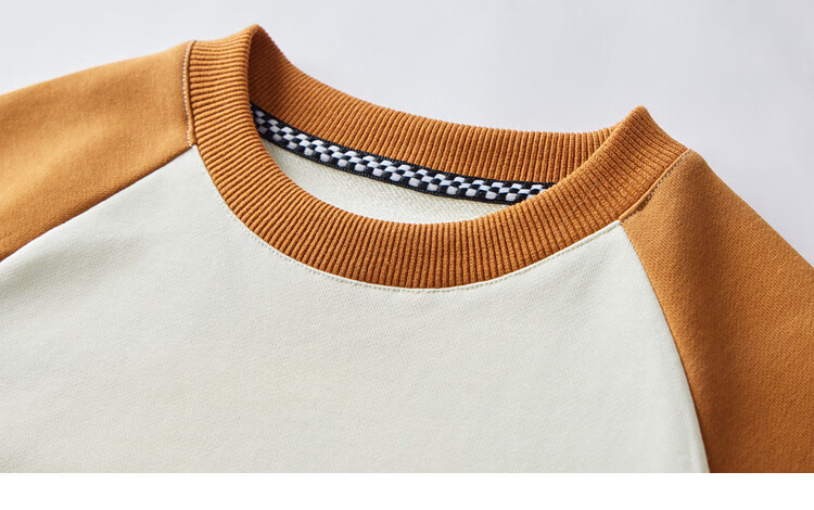 Duoduo Boys Sweatshirt Kids Autumn 2025 New Colorblock Raglan Sleeve Loose Casual Pullover Top 34