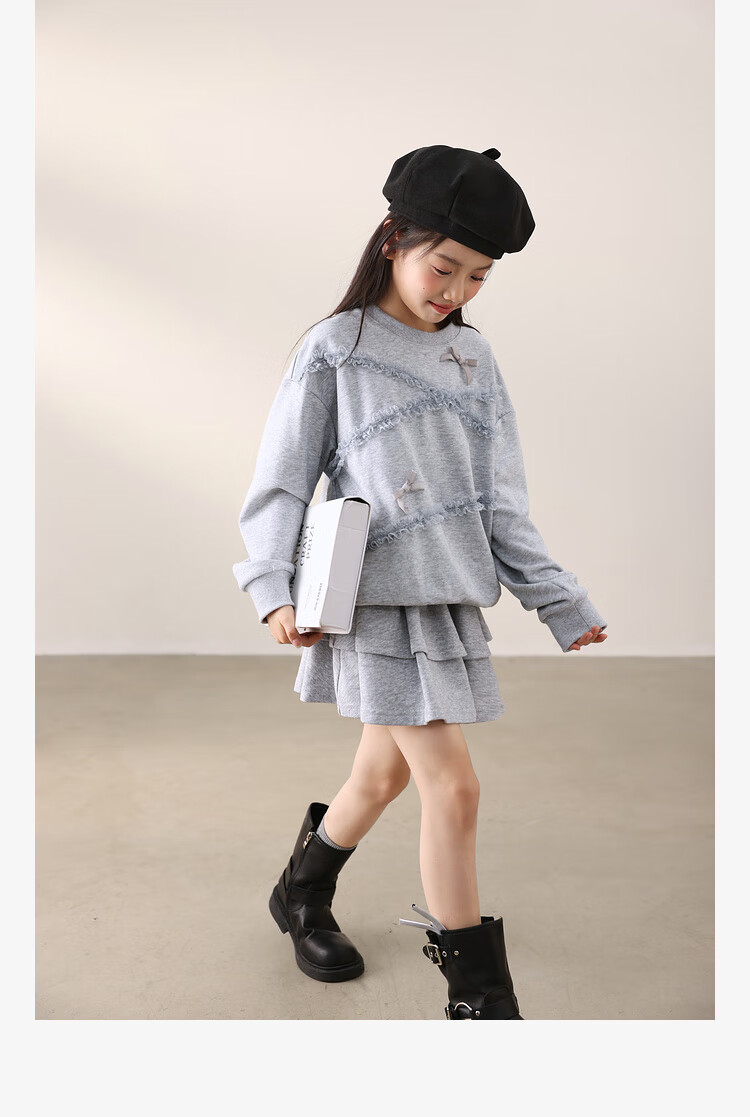 LUSON Chen Dazhu Girls Casual Set Autumn Thin Big Kids Sportswear Children's Autumn Clothes 21