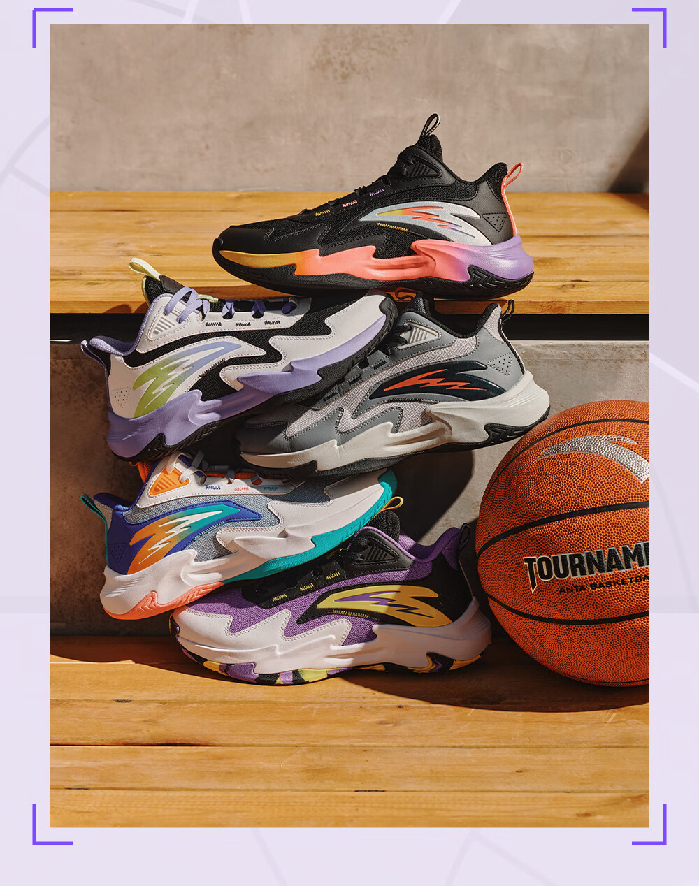 Anta Kids Boys Sports Shoes 2026 Summer Breathable Mesh Trial Basketball Shoes A12621111 19