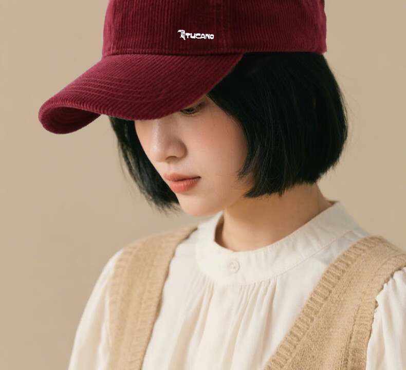 Woodpecker Women's Winter Warm Thickened Cotton Baseball Cap with Ear Protection, Large Head Circumference, Face Slimming, New Style Duckbill Hat 4