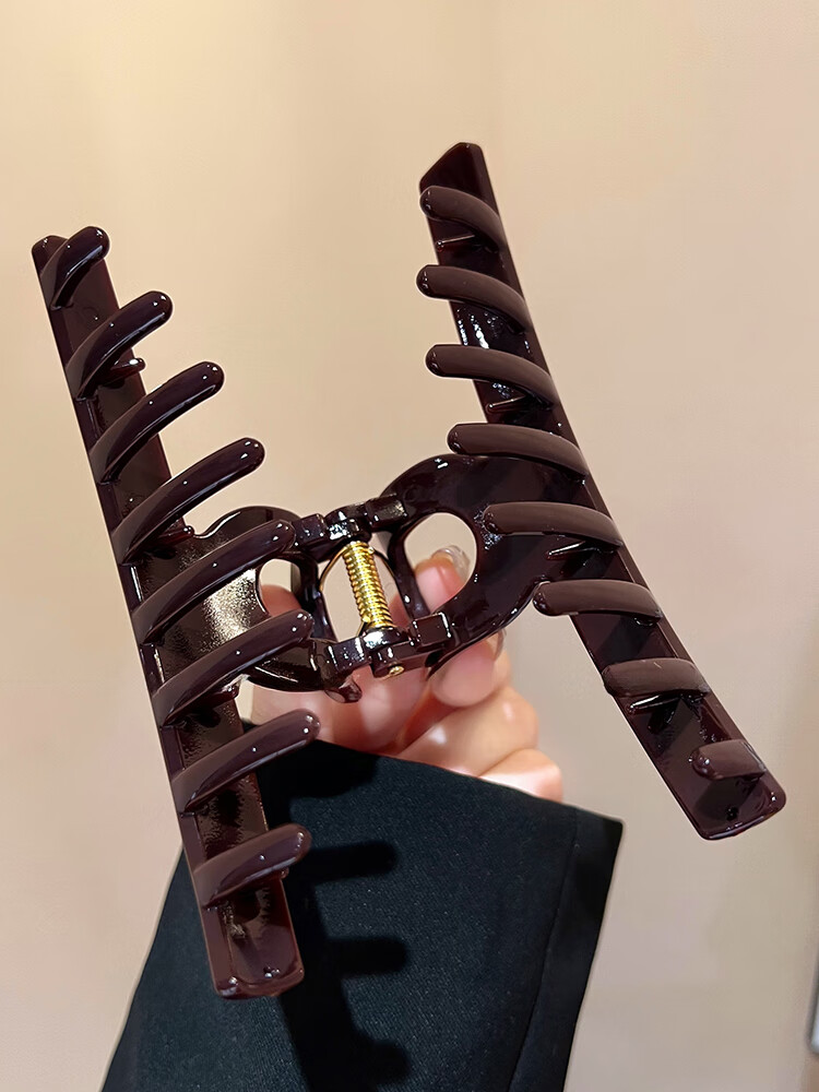 Idair Premium Chocolate Brown Large Straight Hair Clip Shark Clip 2026 New Women's Hairpin Birthday Gift 9