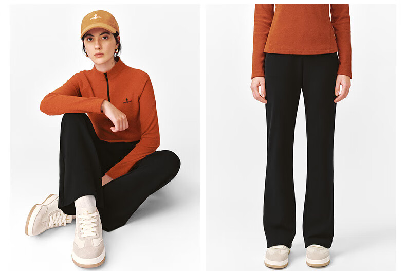 Biyinlefen POLARTEC Fleece Technology 2025 Autumn New Casual Lightweight Warm Stand Collar Long Sleeve T-Shirt for Women 12