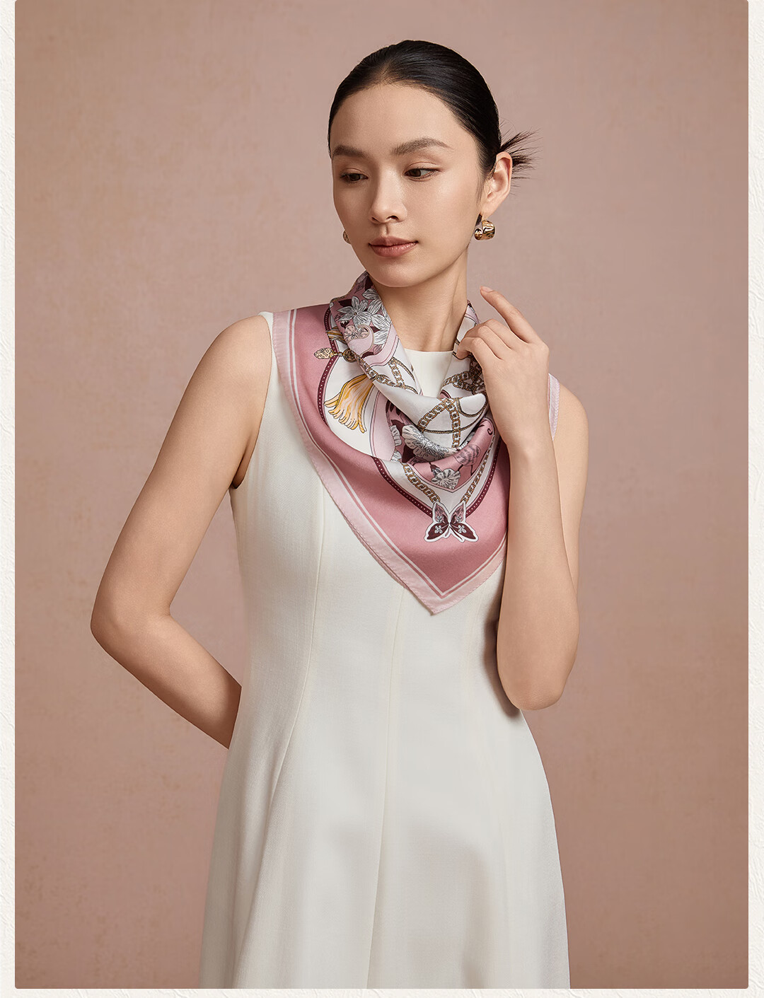 Shanghai Story 100% Mulberry Silk Scarf Gift Box for Mom Elders Ladies Friends New Year Birthday Gift Wrap Scarf 6