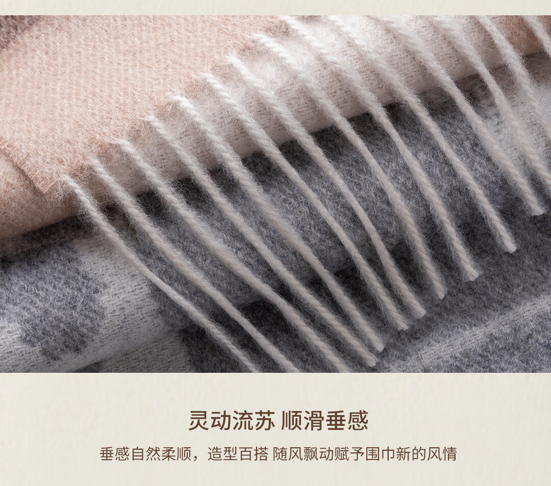 Shanghai Story 100% Cashmere Scarf Women Autumn Winter New Extended Shawl Gift for Mom Neck Warmer New Year Birthday Gift Box 9