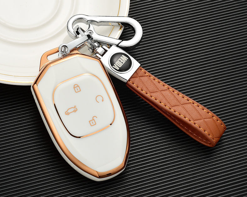 22款广汽传祺影酷钥匙套 影酷汽车遥控器保护壳扣钥匙包 d款【奶奶灰