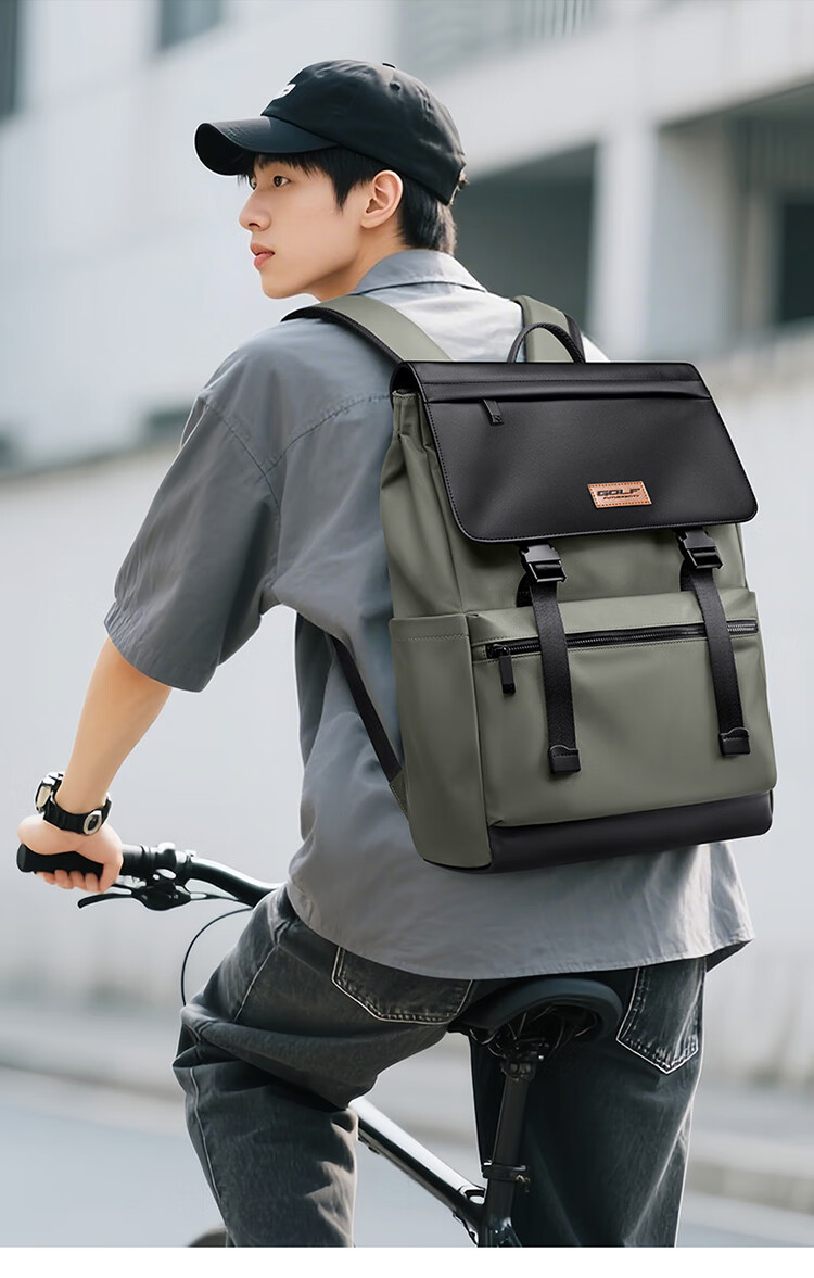GOLF Casual Lightweight Men's Backpack Multifunctional Travel Bag Business Student School Bag 16-inch Laptop Bag 2