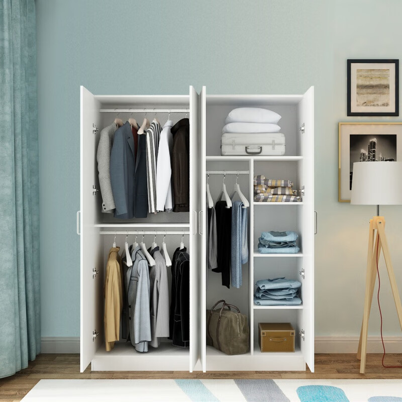 衣橱简易衣柜组装衣服柜挂衣柜宿舍收纳 衣柜板式家用卧室现代简约