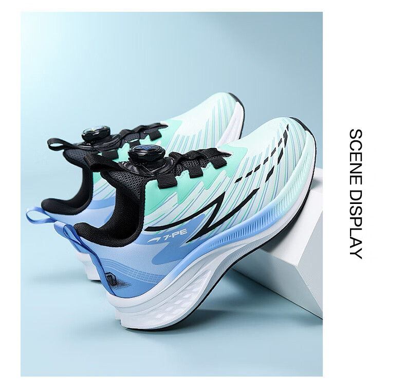 7-PE Boys' Sports Shoes 2025 Spring Autumn New Breathable Mesh Youth Training Cushioning Running Shoes Carbon Plate Running Shoes 3