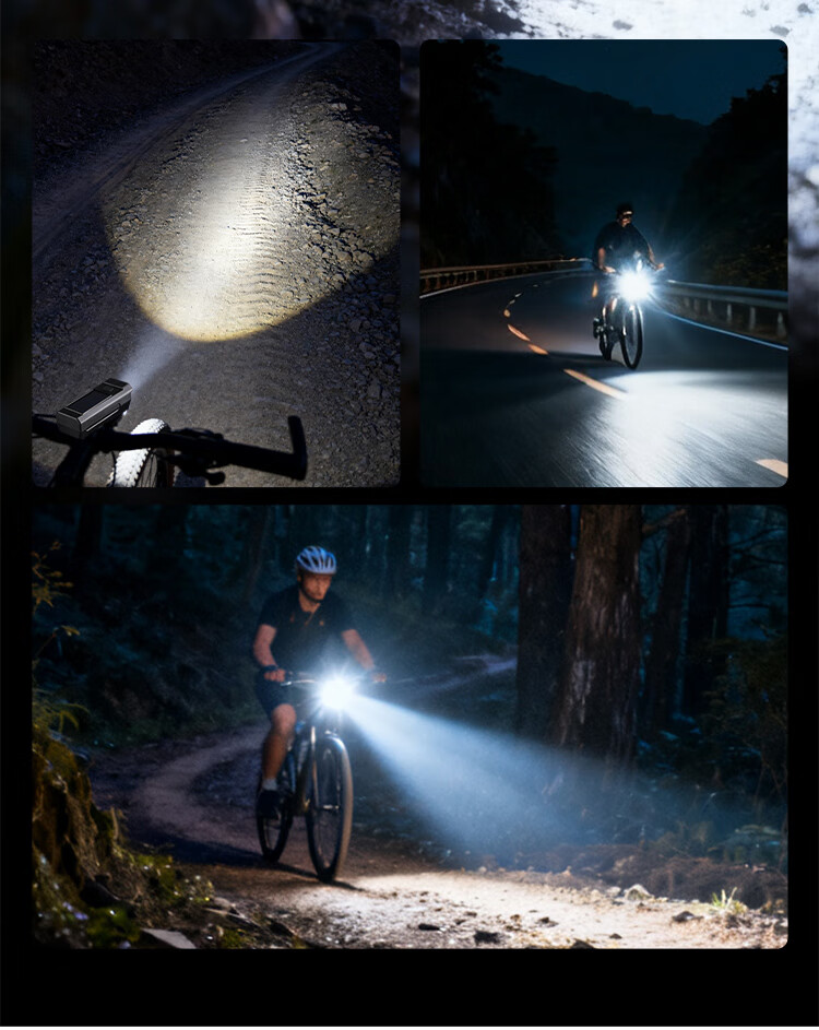 Shenhuo Bicycle Light and Horn 2-in-1 Night Riding Flashlight Super Bright Road Mountain Bike Solar Charging Equipment 2
