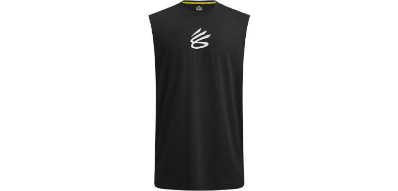 underarmourua秋冬库里curry男子宽松篮球运动背心1390352黑色001xl