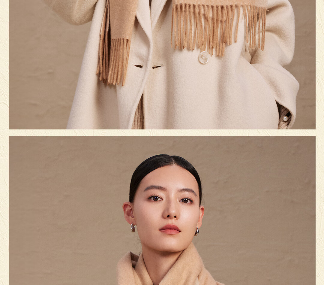 Shanghai Story Autumn Winter New Pure Wool Scarf Shawl Soft Warm Gift for Mom Elders Birthday New Year Women Neck Warmer 16