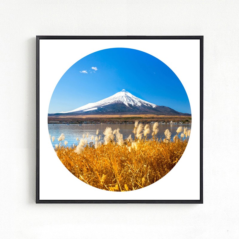 室全室美客厅装饰画沙发背景墙画玄关走廊挂画餐厅挂画卧室壁画富士山