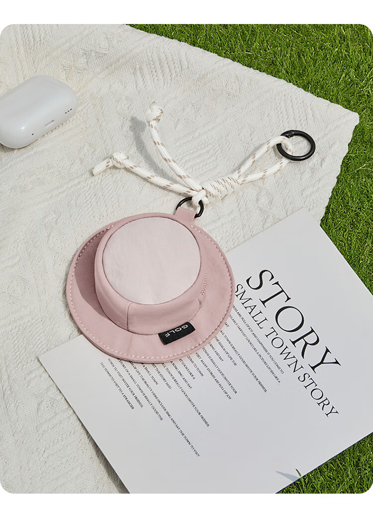 GOLF Portable Earphone Pouch, Handheld Coin Purse, Small Fisherman Hat Charm, Mini Key Case, USB Drive And Data Cable Storage Pouch 7