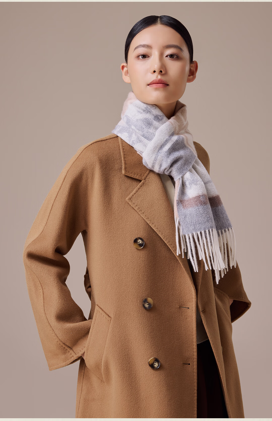 Shanghai Story 100% Cashmere Scarf for Women Autumn Winter New Extended Shawl Gift Box Mother's Day Birthday Gift for Mom 10